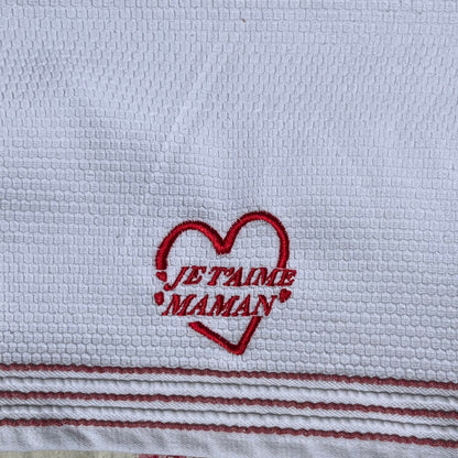 Serviette de bain "Je t'aime Maman"