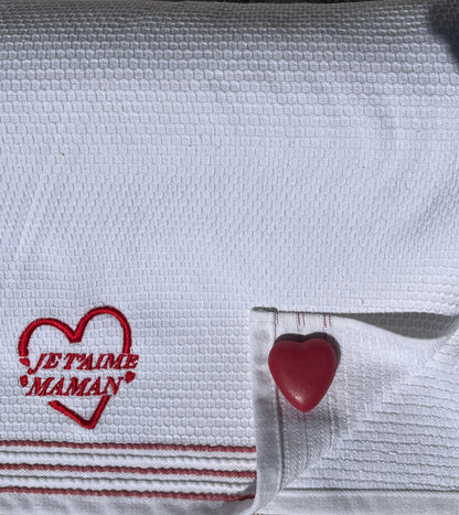 Serviette de bain "Je t'aime Maman"